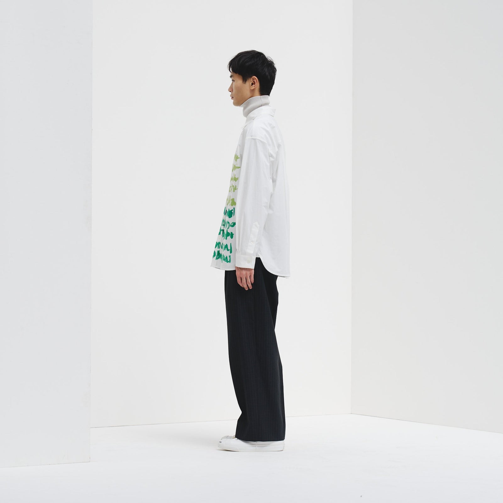 レギュラーカラーシャツ「green brush-mm2025」 – HERALBONY