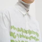 ￥レギュラーカラーシャツ「green brush - mm2025」marina