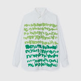 ￥レギュラーカラーシャツ「green brush - mm2025」marina