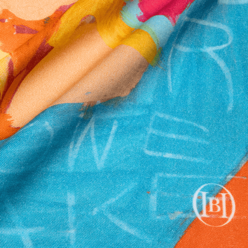 ￥シルク混バンダナ「ケーキでhappy」Taisuke Kinugasa