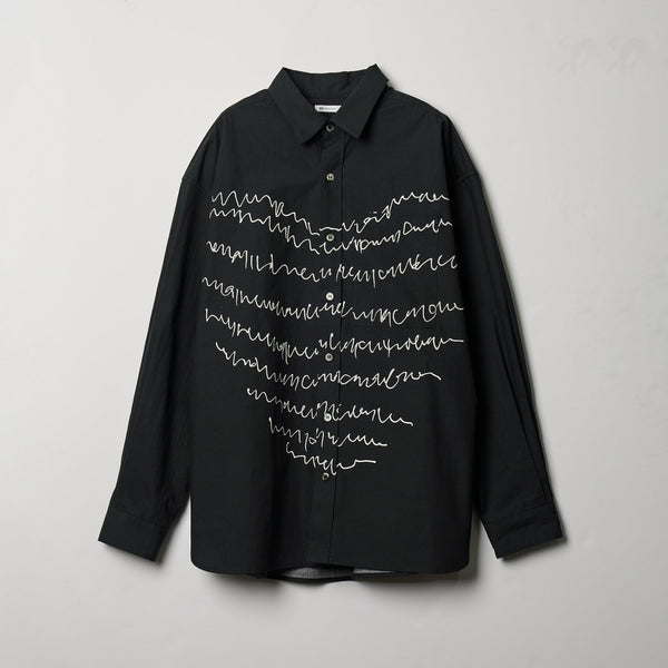 HERALBONY marina バンドカラーシャツ brown brush marina – HERALBONY