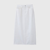 ￥デニムスカート（ホワイト）「heart - mm2024」marina