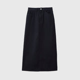 ￥デニムスカート（ブラック）「heart - mm2024」marina