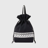 ￥【HEART】Drawstring bag　BlackHERALBONY