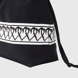 ￥【HEART】Drawstring bag　BlackHERALBONY