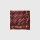 ￥【HEART】Easy Care Scarf　BrownHERALBONY