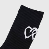 ￥【HEART】Logo Ribbed SocksHERALBONY