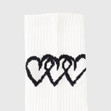 ￥【HEART】Logo Ribbed SocksHERALBONY