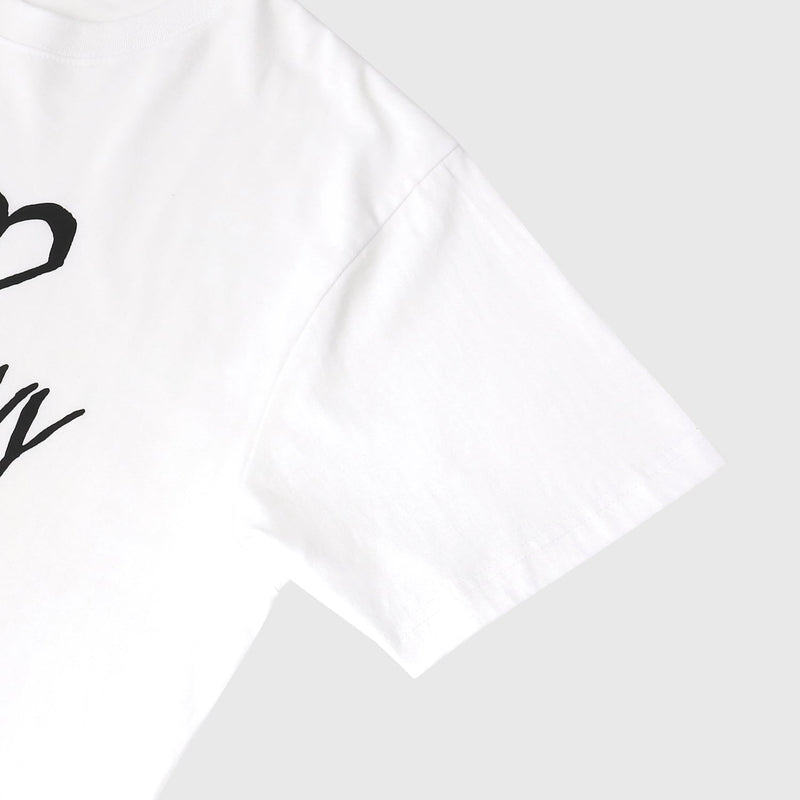 HEART】Logo T-Shirt Horizontal Triple Heart White – HERALBONY