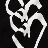 ￥【HEART】Logo T-Shirt　Vertical Triple Heart　BlackHERALBONY