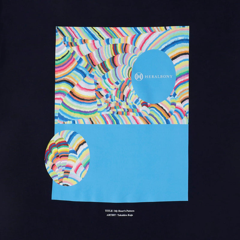 HERALBONY ART T「ぼくのこころもよう3」ネイビー