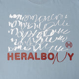 ￥HERALBONY ART T「blue calligraphy2-mm2025」marina