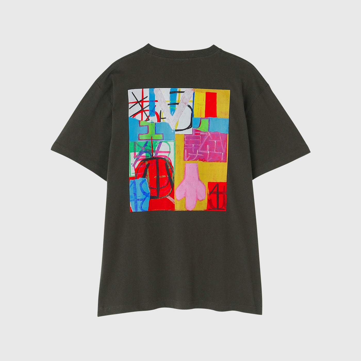 HERALBONY ヘラルボニー 未使用品 GAMON Tシャツ「無題」定価24200円 HL-0000-T02-2 半袖Ｔシャツ カットソー グリーン マルチ レディース【中古】5-0619S∞ HERALBONY ART T「五感」