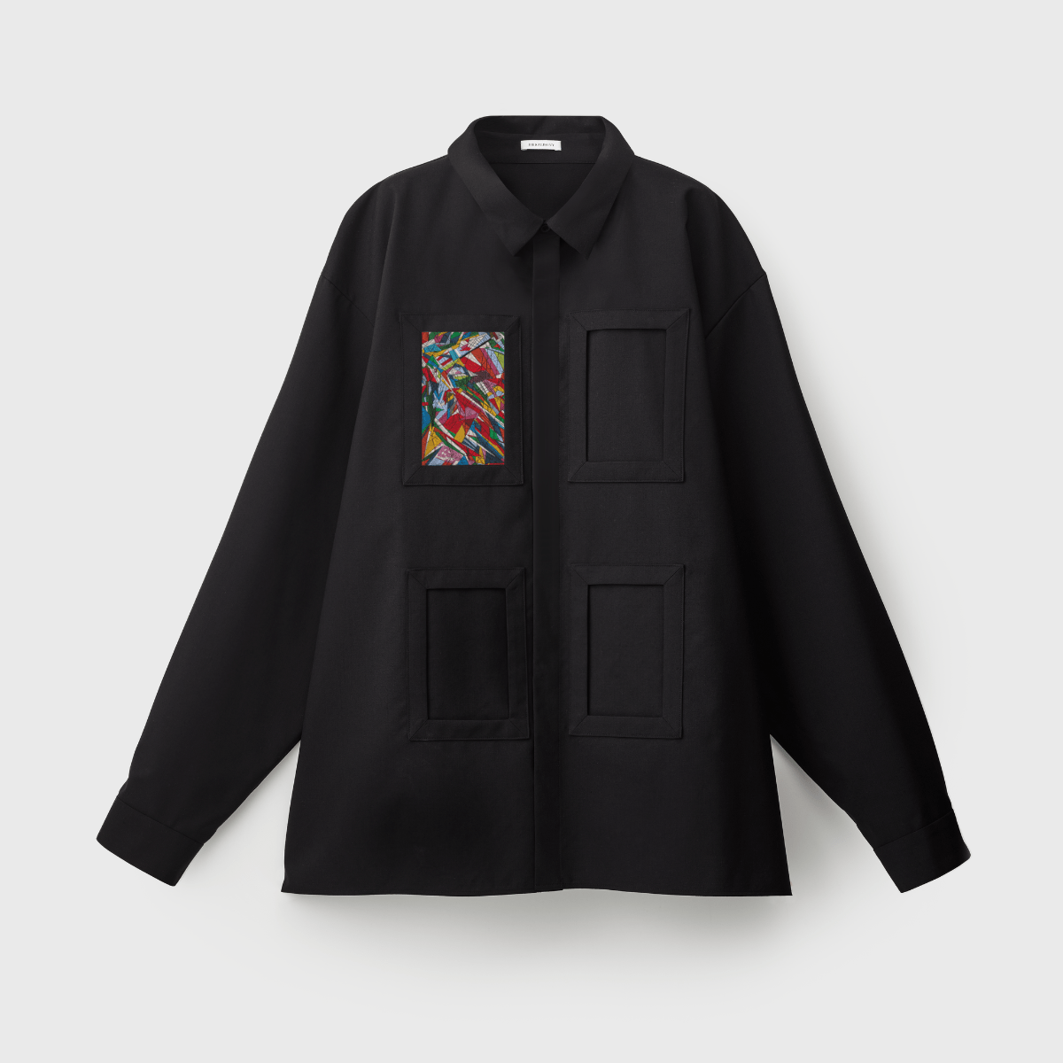 HERALBONY アート柄シャツ HERALBONY ISAIシャツ（ブラック）/ アートピース1枚付き