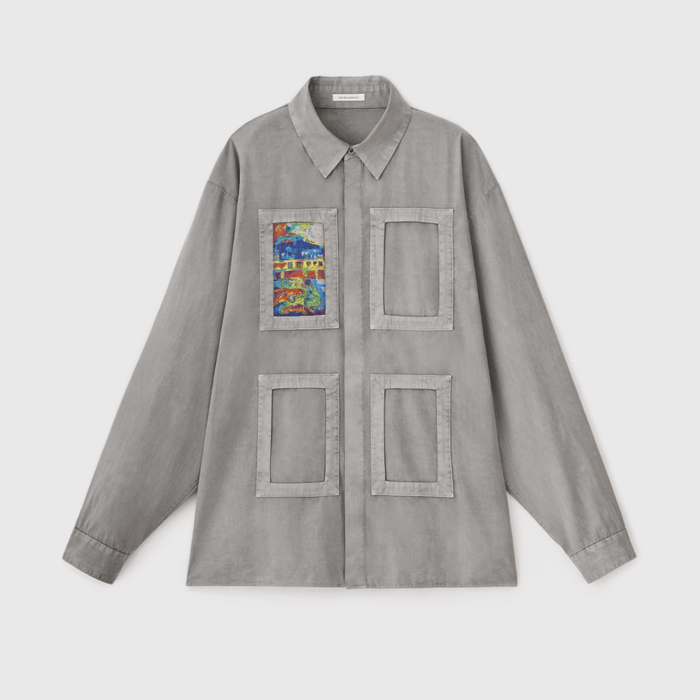 HERALBONY アート柄シャツ HERALBONY ISAI Tシャツ/ アートピース1枚付き