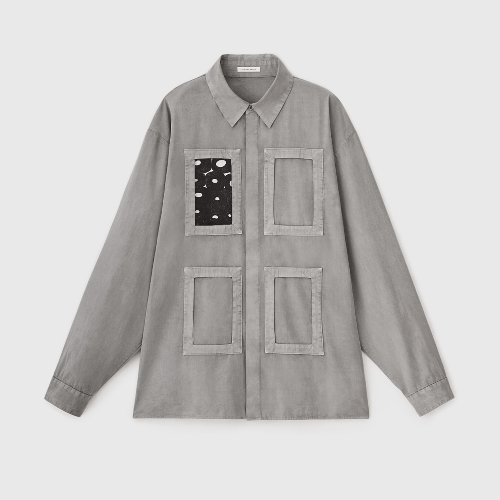 HERALBONY ISAIシャツ（ライトグレー）/ アートピース1枚付き