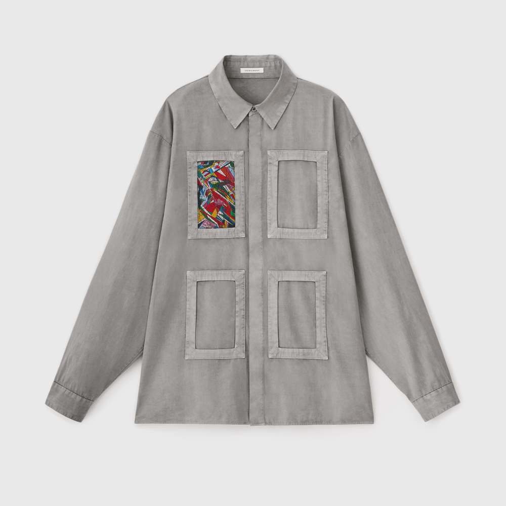HERALBONY シャツ HERALBONY ISAI shirt (light gray) / includes 1 art piece