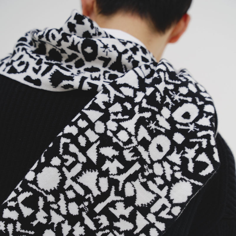 ￥ジャガードマフラー「かえでのチョキチョキ」Kaede Wajima