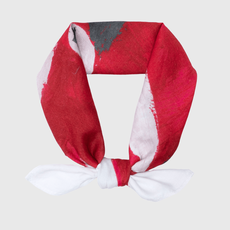 ￥シルク混バンダナ「赤べこ」Haruka Mori