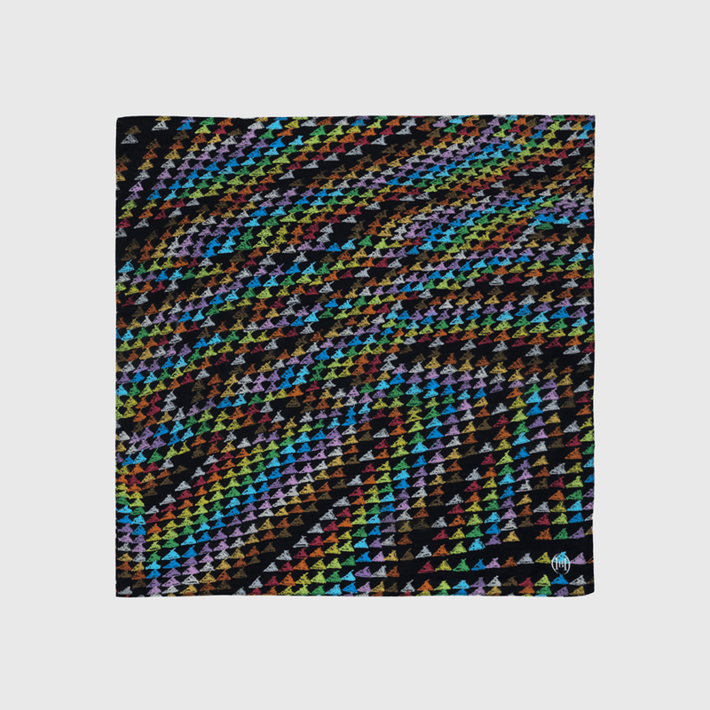 ￥シルク混バンダナ「ウゴケ！サンカク」fuco: