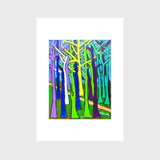 ￥インテリアアート「森の道ー青い森」Asuka Tazaki