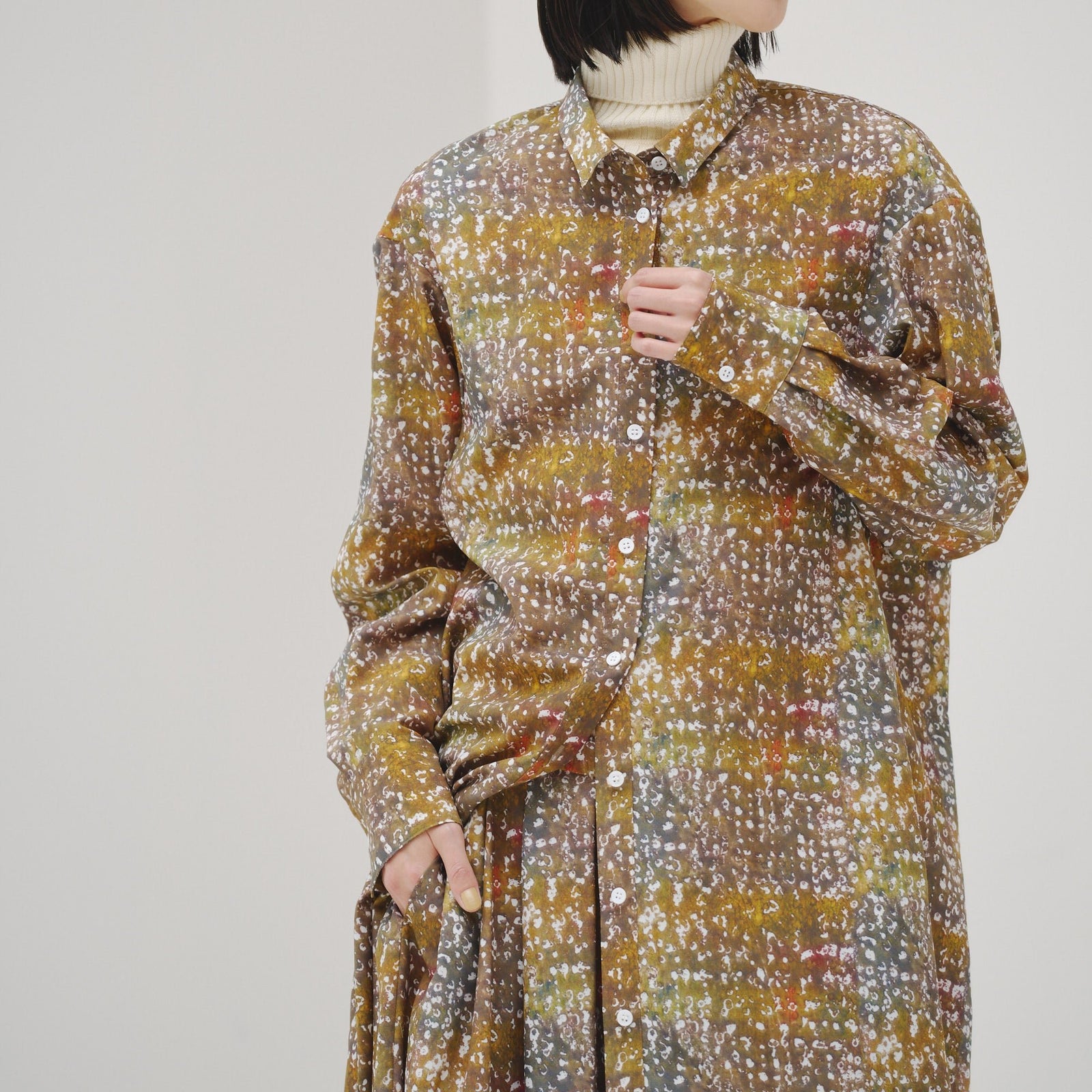 HERALBONY ヘラルボニー シャツワンピース「秋」 シャツワンピース「秋」 – HERALBONY
