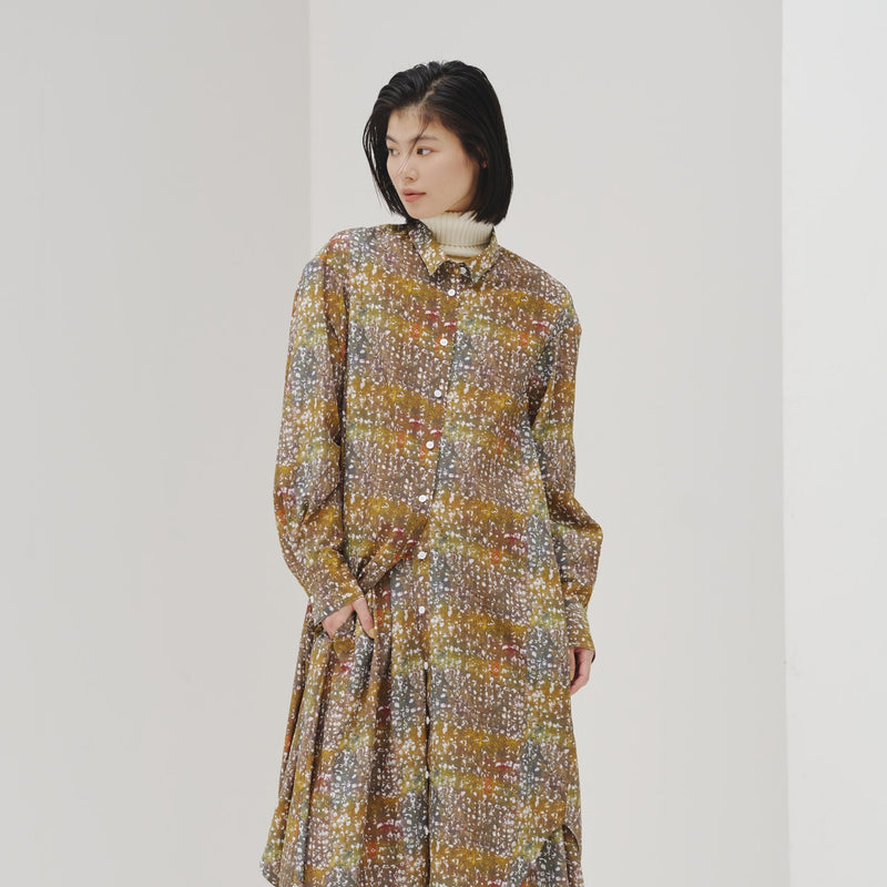 ￥シャツワンピース「秋」Kaoru Iga