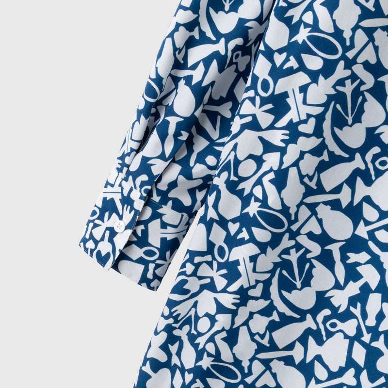 ￥シャツワンピース「アオの世界」Kaede Wajima