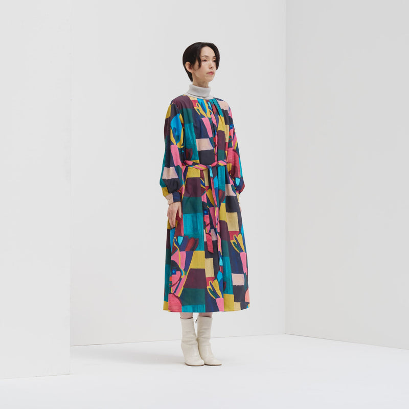 ￥クルーネックワンピース「地球を美しくしようと言う真鍋さん」Ikkei Okukameya