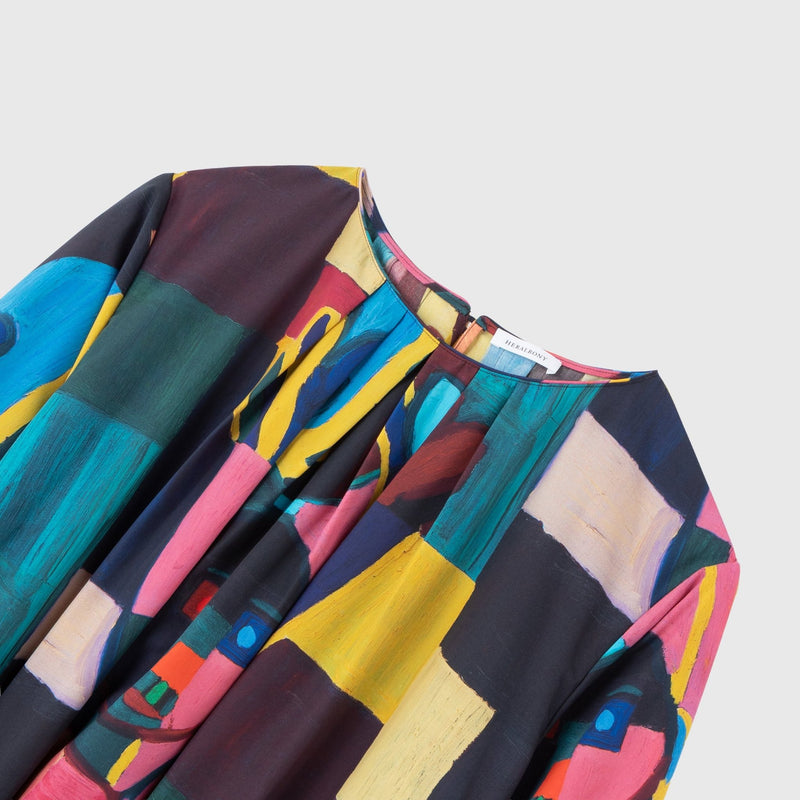 ￥クルーネックワンピース「地球を美しくしようと言う真鍋さん」Ikkei Okukameya