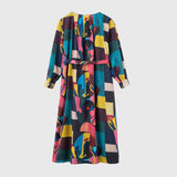 ￥クルーネックワンピース「地球を美しくしようと言う真鍋さん」Ikkei Okukameya