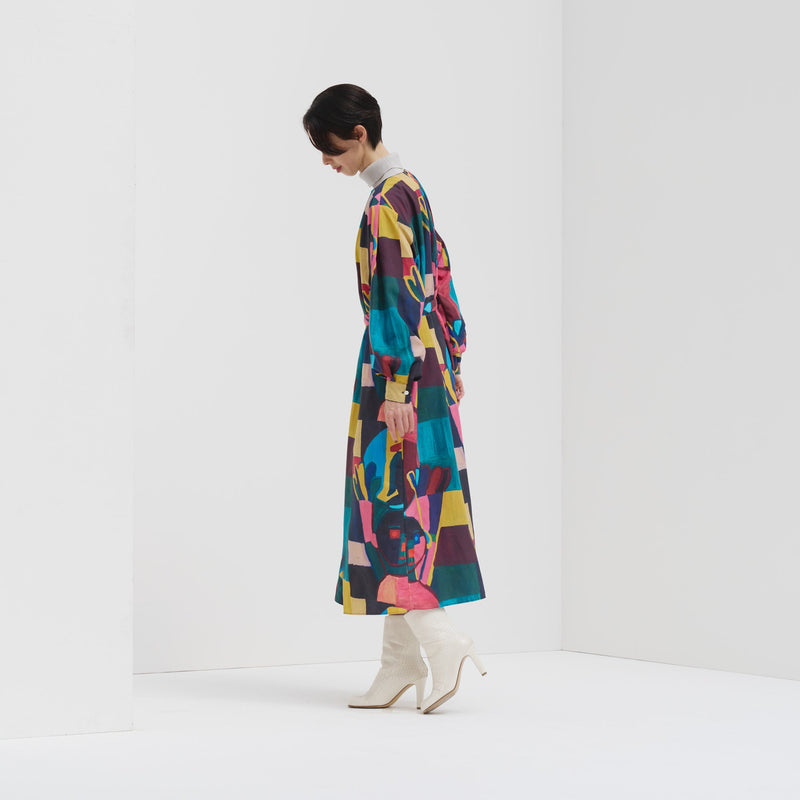 ￥クルーネックワンピース「地球を美しくしようと言う真鍋さん」Ikkei Okukameya