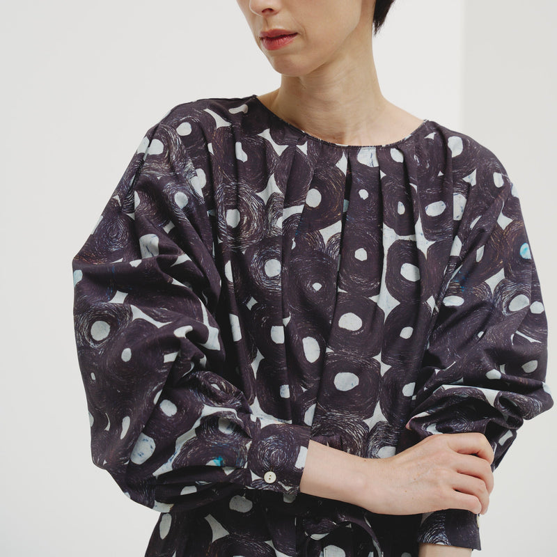 ￥クルーネックワンピース「（無題）（丸）」Sanae Sasaki