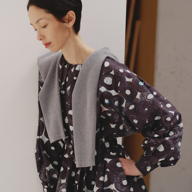 ￥クルーネックワンピース「（無題）（丸）」Sanae Sasaki