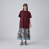 ￥カットソーコンビティアードワンピ「無題」GAMON