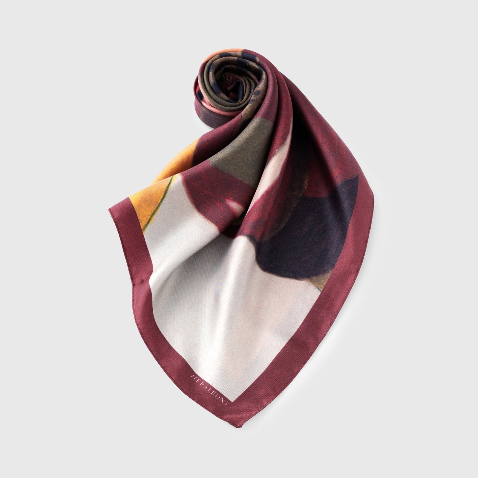 ヘラルボニー　シルクスカーフ　新品未使用 シルクスカーフ「抱負」 – HERALBONY