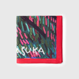 ￥シルクスカーフ「夕焼けの道」Asuka Tazaki