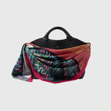 ￥シルクスカーフ「夕焼けの道」Asuka Tazaki