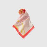 ￥シルクスカーフ「おしゃべりなバラ」Yuh Mitani