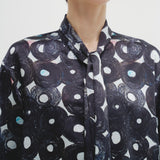 ￥サテンボウタイブラウス「（無題）（丸）」Sanae Sasaki