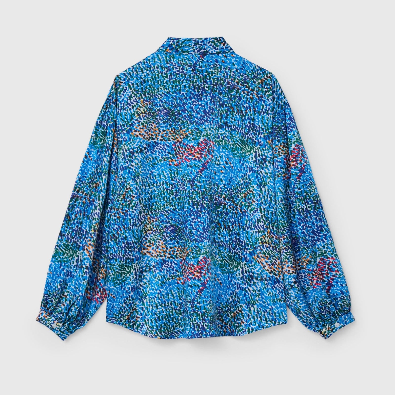 サテンボウタイブラウス「（無題）（青）」 – HERALBONY