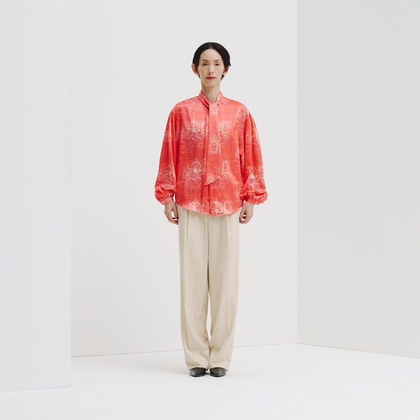 ￥サテンボウタイブラウス「無題」Yu Takada