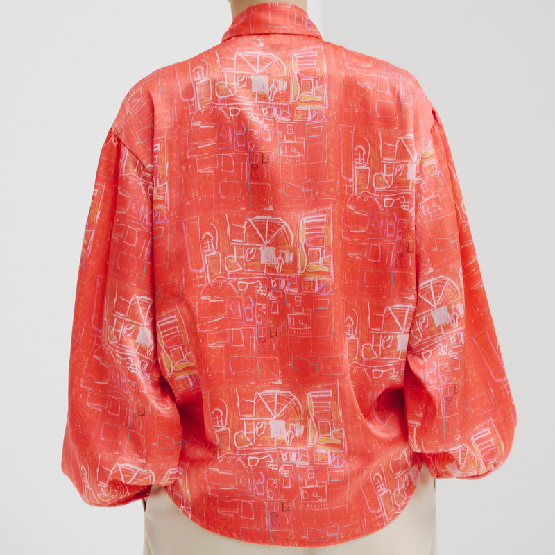 ￥サテンボウタイブラウス「無題」Yu Takada