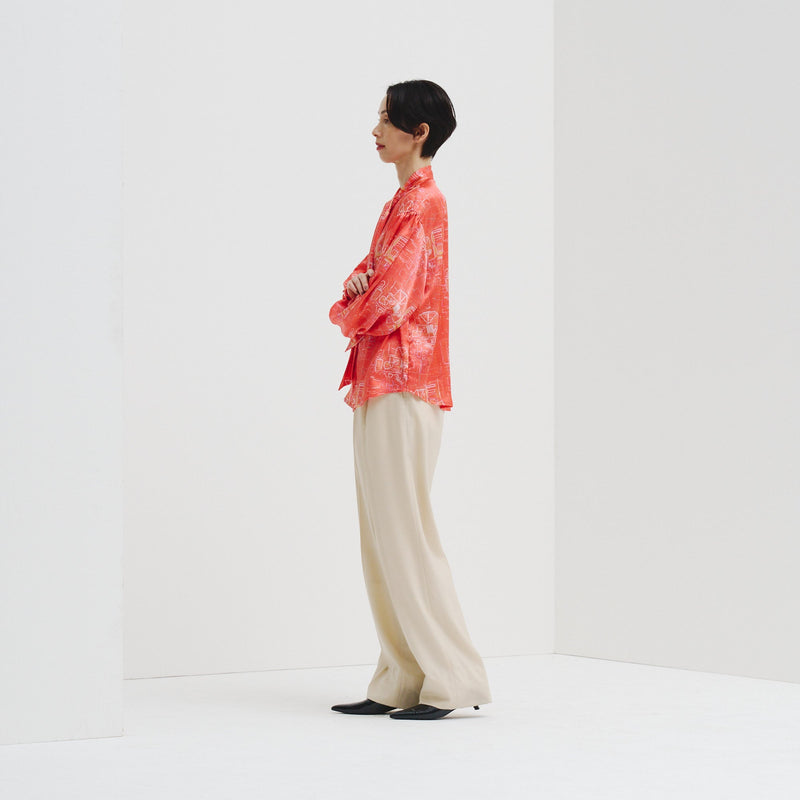 ￥サテンボウタイブラウス「無題」Yu Takada