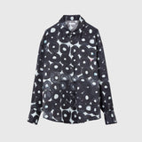 ￥サテンシャツブラウス「（無題）（丸）」Sanae Sasaki