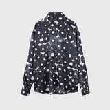 ￥サテンシャツブラウス「（無題）（丸）」Sanae Sasaki