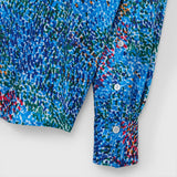 ￥シャツブラウス「（無題）（青）」Midori Kudo