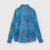 ￥シャツブラウス「（無題）（青）」Midori Kudo