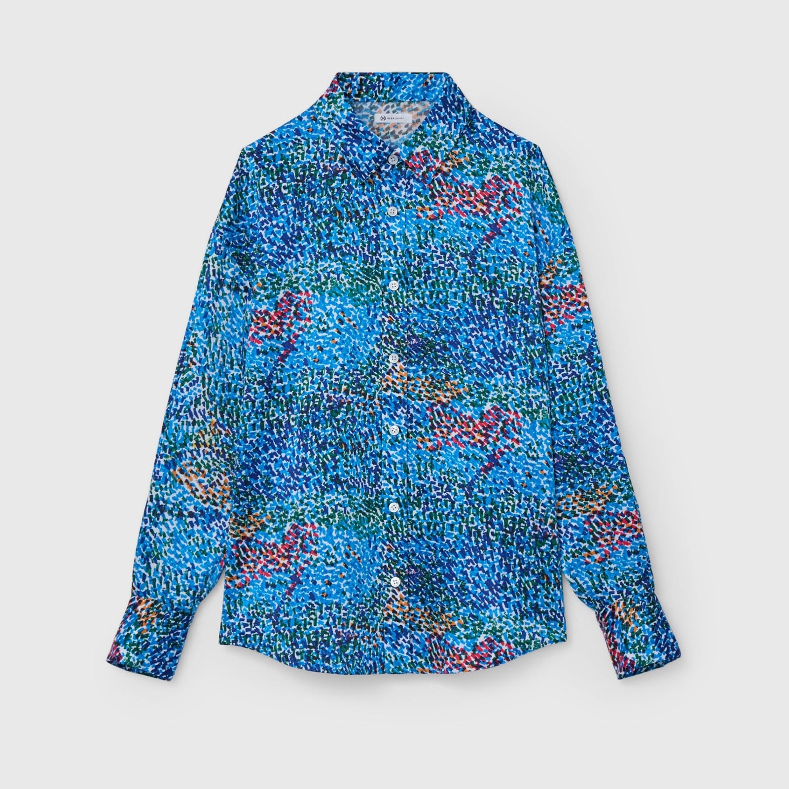 シャツブラウス「（無題）（青）」 – HERALBONY