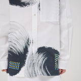 ￥バンドカラーシャツ「タイトル不明」Shigaku Mizukami